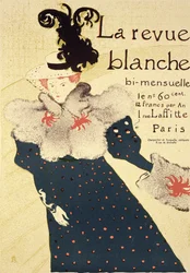 Reprodukcja plakatu reklamującego "La Revue Blanche", 1895 r.